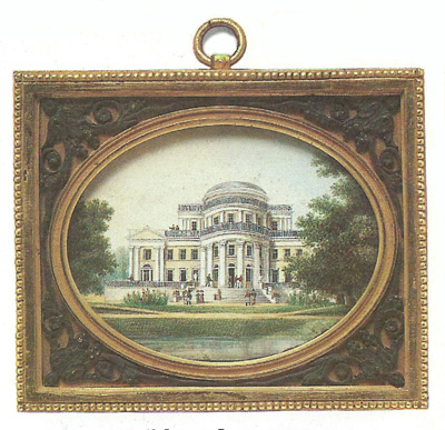 Дворец на Елагином острове. Россия. 1839 год. Бумага